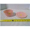 Image 2 : Pink Saucer & Glass Bowl