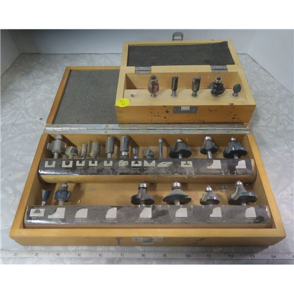 MASTERCRAFT + CRAFTSMAN Router Bit sets (missing a few) - Schmalz Auctions