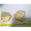 Image 3 : Gold Painted Fish Wall Art (2pc)