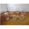 Image 3 : 12pc. Lot of Glass - Assorted Wineglasses, Spice Jars, etc.