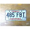 Image 1 : Black/White Friendly Manitoba License Plate
