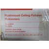 Image 2 : Flush mount Ceiling Light Fixtures (2) - in box