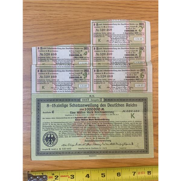 1923 GERMAN STOCK CERTIFICATE