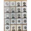 Image 1 : CANADIAN 5 CENT NICKEL COIN PAGE LOT 50s 60s