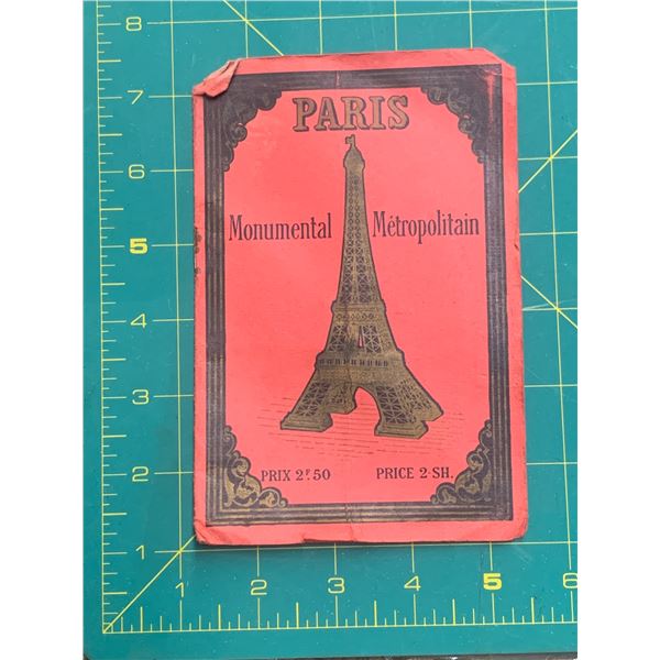 WWI SOLDIER DATED PARIS FRANCE GUIDE 28TH BATTALION