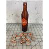 Image 1 : VINTAGE ORANGE CRUSH POP BOTTLE AND CORK LINED CAPS
