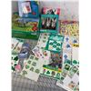 Image 1 : LOT PUZZLES STICKERS GAME
