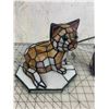 Image 2 : CAT AND MOUSE STAINED GLASS STYLE LAMPS WORKING