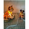 Image 5 : CAT AND MOUSE STAINED GLASS STYLE LAMPS WORKING