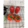Image 2 : LOT OF VINTAGE SALT AND PEPPER SHAKERS TOMATOES ROCKETS ETC
