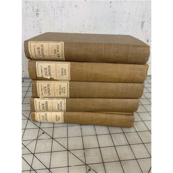 ANTIQUE JACK LONDON BOOKS CALL OF THE WILD WHITE FANG ETC