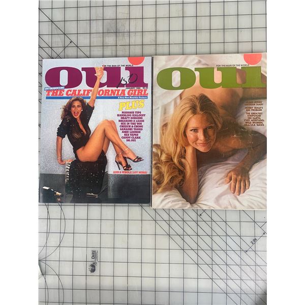 1973 and 1980 VINTAGE OUI MENS MAGAZINES