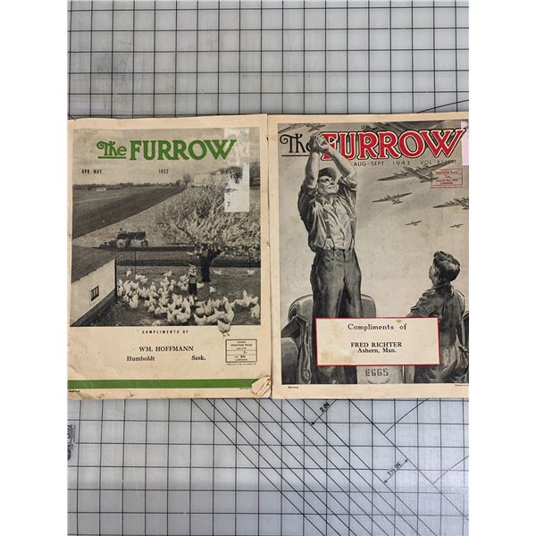 1943 AND 1952 FURROW MAGAZINES BY JOHN DEERE