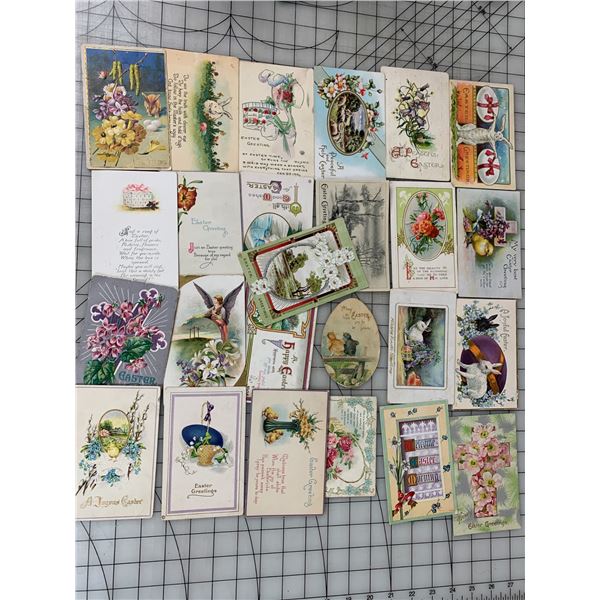 LOT OF ANTIQUE EASTER POSTCARDS