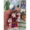 Image 3 : MISC LOT CHRISTMAS ORNAMENTS GLASS FLOWERS ERC