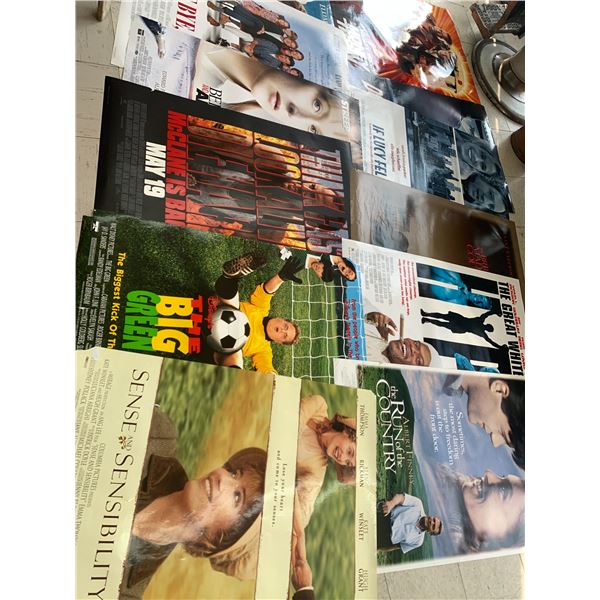 LOT OF 12 VINTAGE MOVIE POSTERS