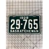 Image 1 : 1928 SASKATCHEWAN LICENSE PLATE BEEN PAINTED