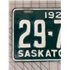 Image 2 : 1928 SASKATCHEWAN LICENSE PLATE BEEN PAINTED