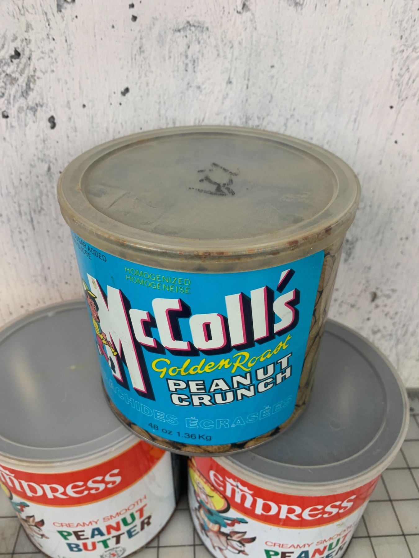 VINTAGE PEANUT BUTTER TINS MCCOLLS EMPRESS