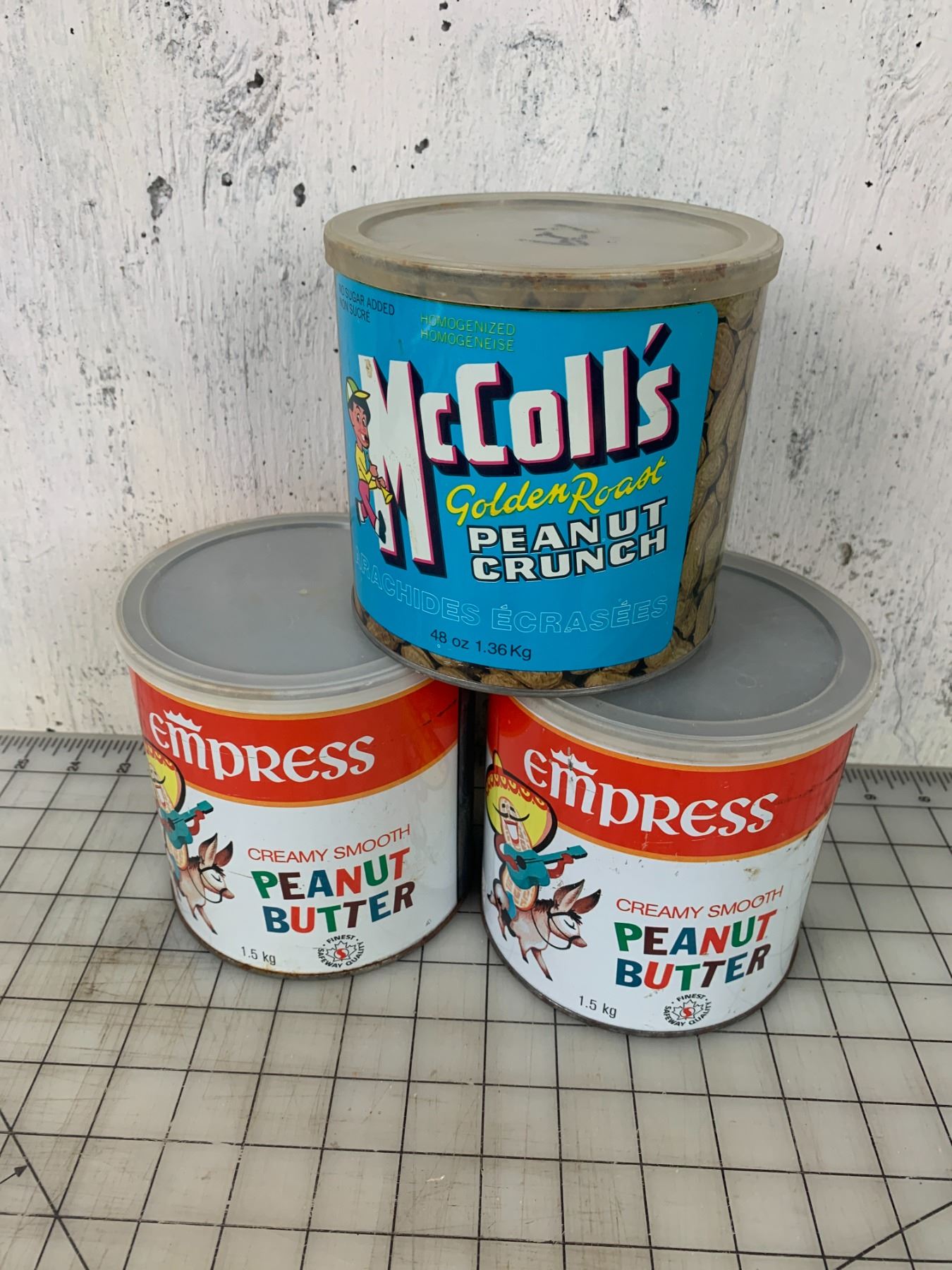 VINTAGE PEANUT BUTTER TINS MCCOLLS EMPRESS