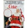 Image 2 : LARGE ORIGINAL VINTAGE COCA-COLA SANTA CLAUS RETAIL POSTER 64 1/2" x 36"