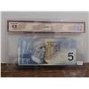 Image 1 : $5  2002 Canadian Note Choice Unc. 63 BCS Graded