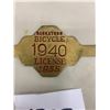 Image 2 : 1940 Bicycle Licence - Brass - "NOS" Saskatoon #1935