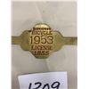 Image 2 : 1953 Bicycle Licence - Brass - "NOS" Saskatoon #1935