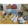 Image 1 : Misc. Sport Balls, Baseball Glove + Footwear