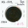 Image 1 : 1832 Province of Nova Scotia Half Penny token