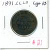 Image 1 : 1891 Canada Large 1¢