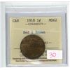 Image 1 : 1918 Canada Large 1¢, MS-62 (ICCS # XLS 029), Red & Brown