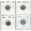 Image 1 : Lot of 4 NFLD 5¢ (1941c, 1943c, 1945c x2)