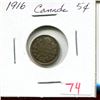 Image 1 : 1916 Canada 5¢
