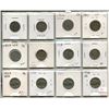 Image 1 : Lot of 12 USA 5¢ coins (assorted years 1891 to 1936)