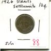 Image 1 : 1926 Straits Settlements Silver 10¢