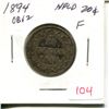 Image 1 : 1894 Obv 2 NFLD 20¢