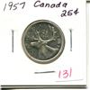 Image 1 : 1957 Canada 25¢
