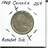 Image 2 : 1968 Canada 25¢, Rotated Die