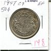 Image 1 : 1947 C7 Canada 50¢