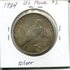 Image 2 : 1924 USA Silver Peace $1