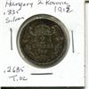 Image 2 : 1913 Hungary .835 Silver 2 Korona, .2685 T. oz.