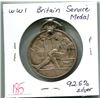 Image 1 : WWI Britain Service Medal, 92.5 Silver