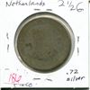 Image 1 : 1930s Netherlands Silver 2 1/2 Gulden 25g Pocket Piece