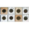 Image 1 : Lot of 8 Great Britain Half Penny coins (1907, 1911-1917)