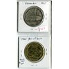 Image 1 : Lot of 2 Medallions:  1975 Klondike Days First Coliseum of Stars & 1985 Year of Youth Yellowhead Sch
