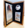 Image 2 : 2006 Canada Fine Silver $5 Proof Coin & Stamp Set, Sable Island Horse, box/COA