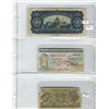 Image 1 : Lot of 3:  1965 Yugoslavia 50 Dinar, 1976 Lombarda 200 Lire, 1966 Italy 500 Lire