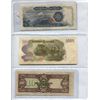 Image 2 : Lot of 3:  1960s Japan 500 Yen, Japan 1000 Yen, Japanese Gov. 100 Pesos