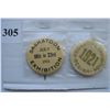Image 1 : 1921 SASKATOON EXHIBITION & 1921 REGINA EXHIBITION BUTTONS